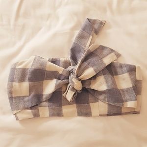 NWT gingham bustier top